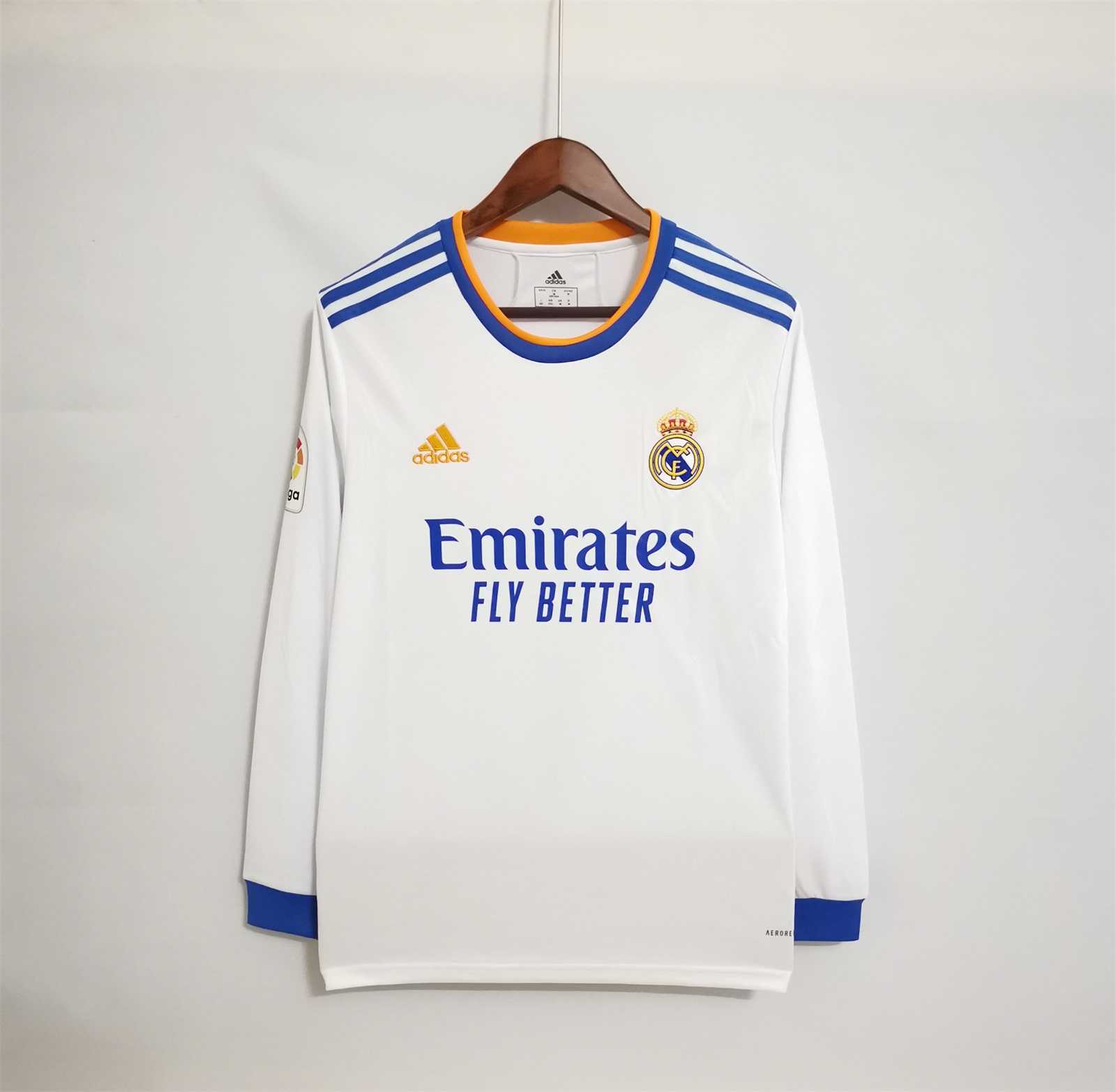 AAA Quality Real Madrid 21/22 Home Long Soccer Jersey